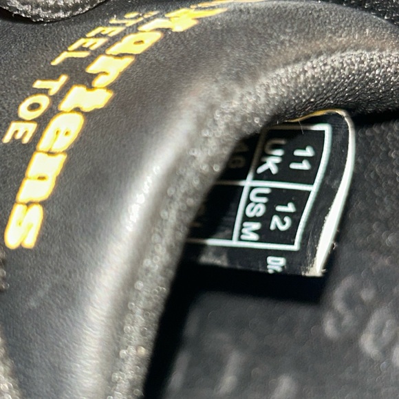 Dr. Martens Air Wair Soft Steel Toe Safety Shoes Men's Size 12 Black Slip Resist - Picture 4 of 11